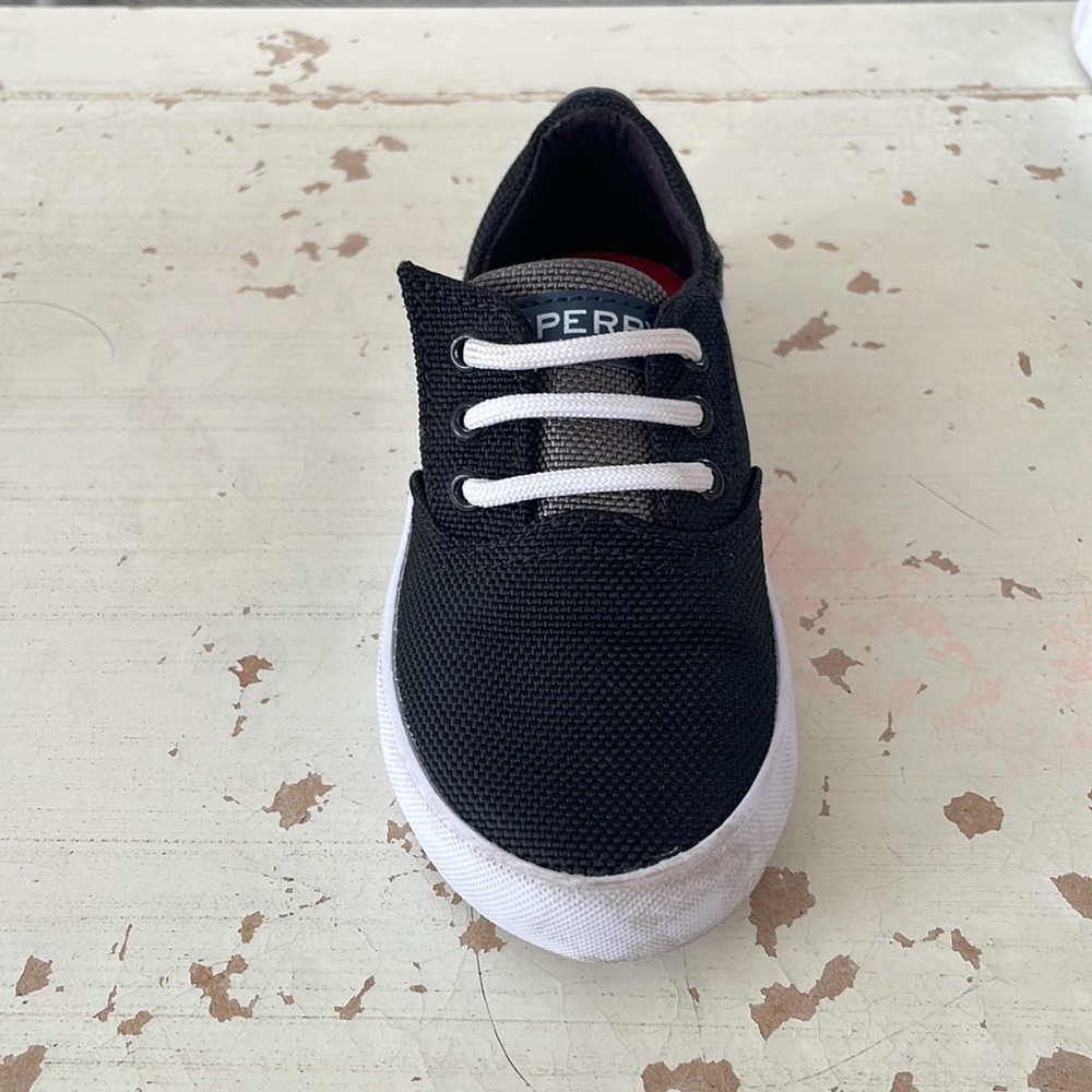 Toddler Boys Black Sperry Top-Sider Sneaker - Size 9 - Picture 7 of 11